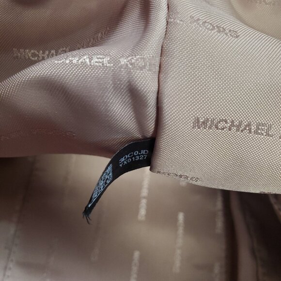 Michael Kors Beckett Large Leather Satchel Handbag Acorn Tan Brown Fall READ - Picture 13 of 16